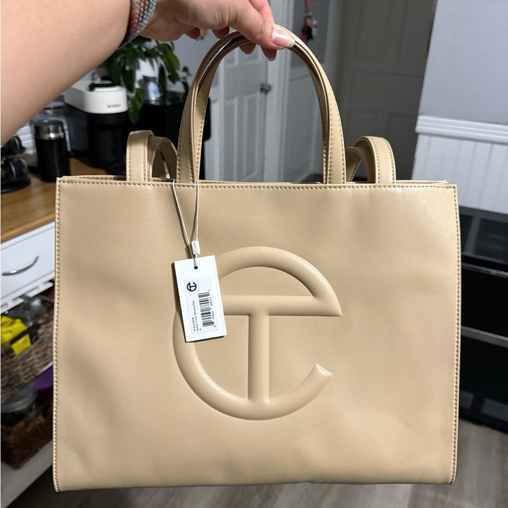 Telfar Beige Signature Tote